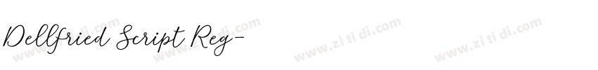 Dellfried Script Reg字体转换